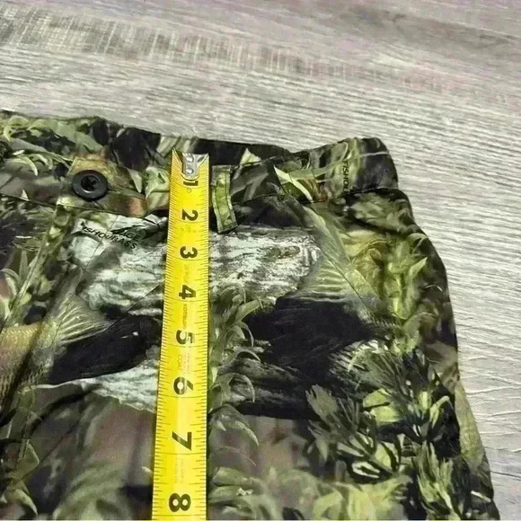 Paramount Outdoors Mens Fishouflage Bass Shorts Fish Print Cargo Pockets Small - Picture 8 of 13
